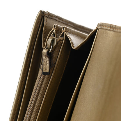 Gucci Metallic Microguccissima Bow Continental Wallet Golden Beige 10 of 14