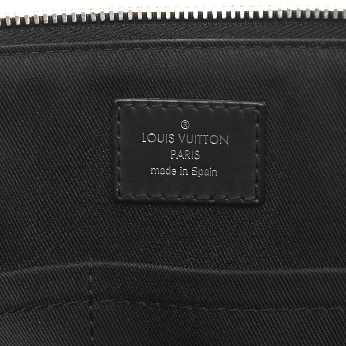 Damier Graphite Porte-Documents Jour