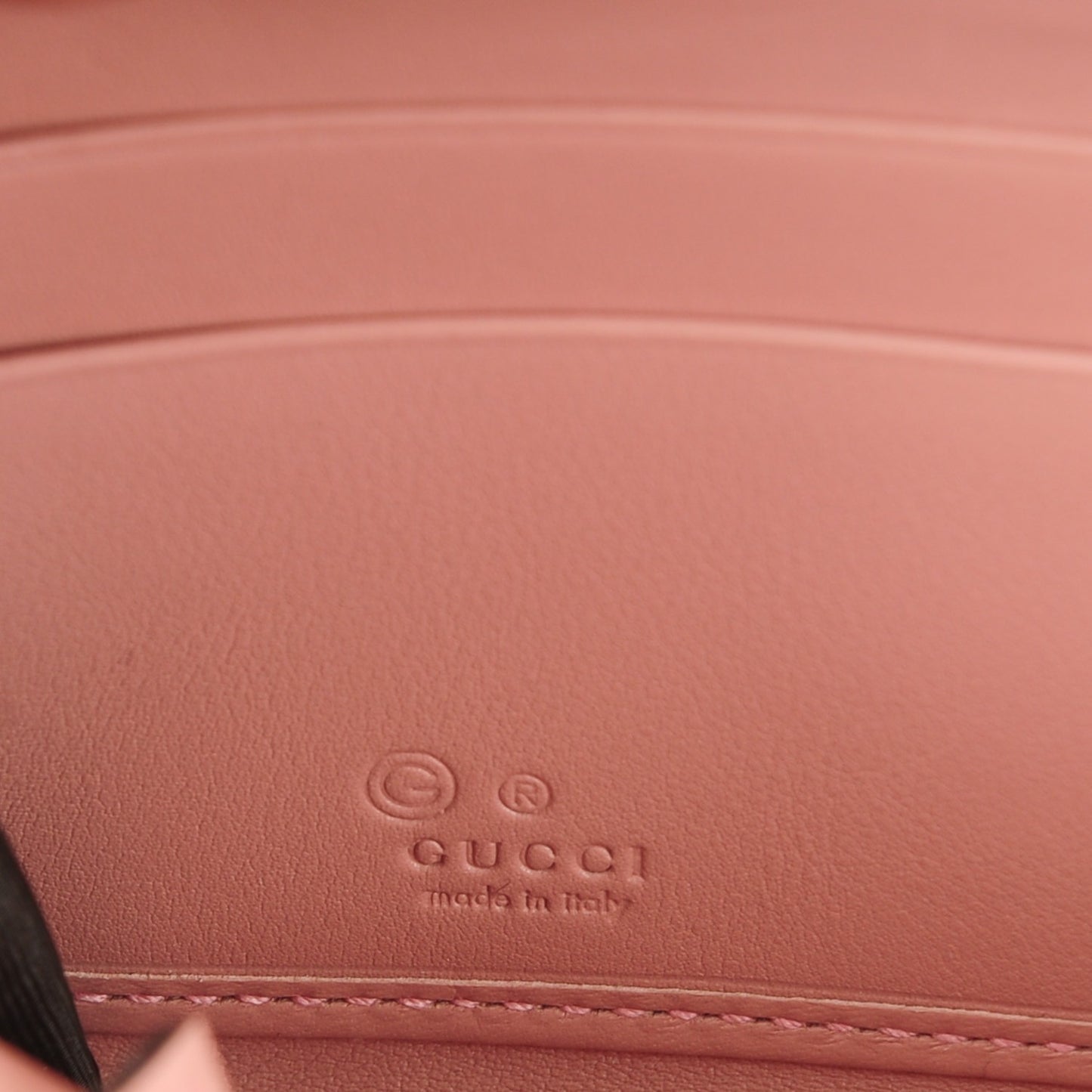 Microguccissima Zip Around Wallet Soft Pink
