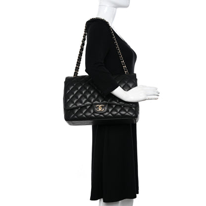 Chanel Caviar Quilted Maxi Double Flap Black 2 of 10