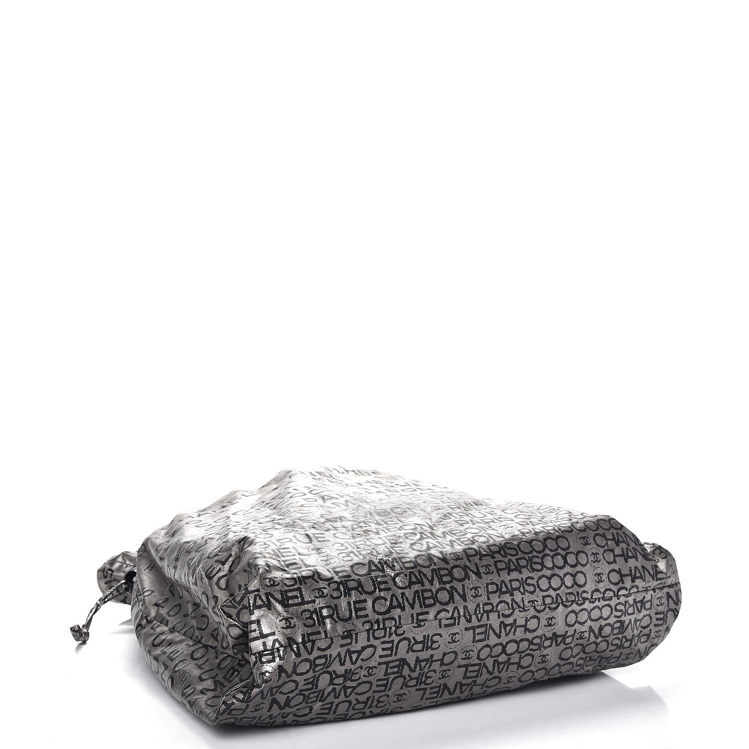 Chanel Coated Canvas Unlimited Drawstring Tote Argent Fonce 4 of 7
