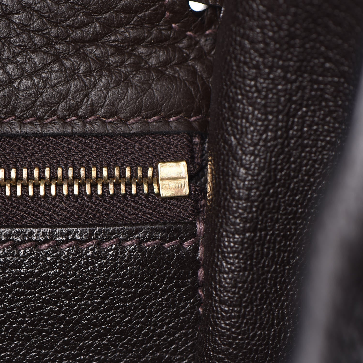 Hermes Taurillon Clemence Kelly Retourne 35 Chocolate 27 of 38