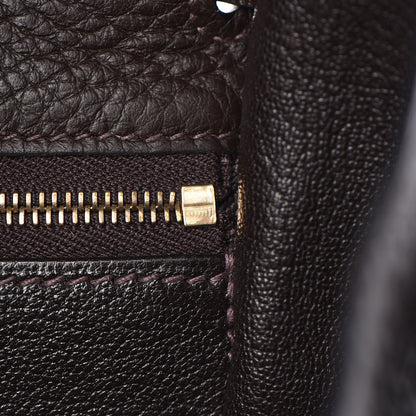 Hermes Taurillon Clemence Kelly Retourne 35 Chocolate 27 of 38