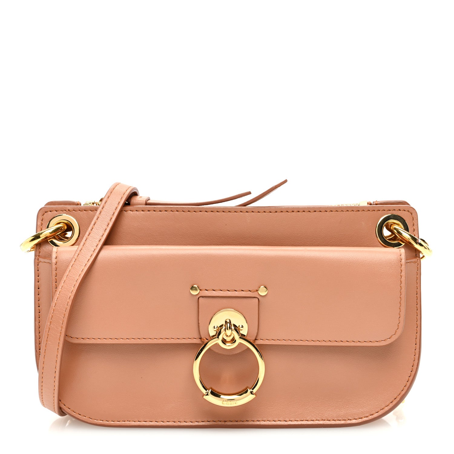 Chloe Calfskin Tess Mini Crossbody Bag Muted Brown 1 of 11