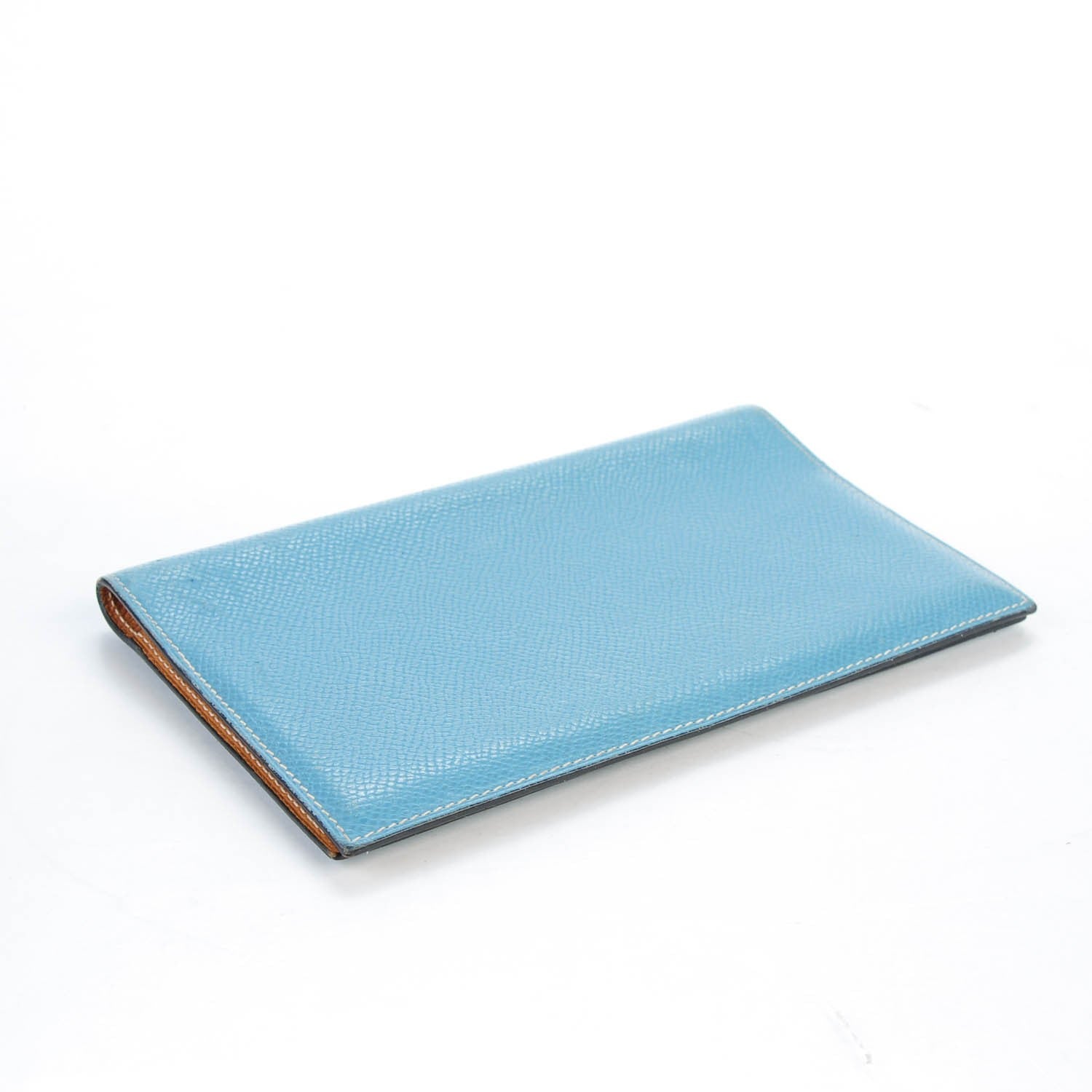 Hermes Chevre Mysore Vision II Agenda Cover Blue Jean Gold 4 of 7
