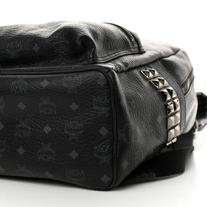 MCM Visetos Large Side Studs Stark Backpack Black 10 of 10