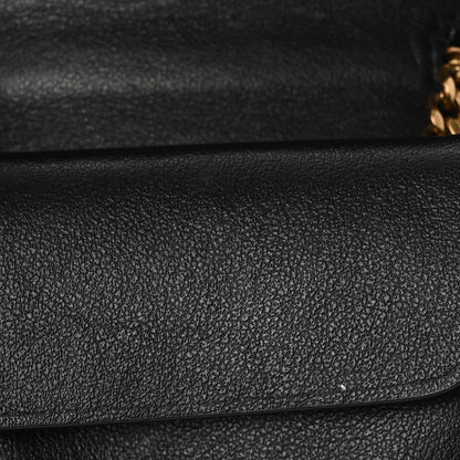 Saint Laurent Patent Crocodile Embossed Monogram Baby Kaia Crossbody Bag Black 11 of 13