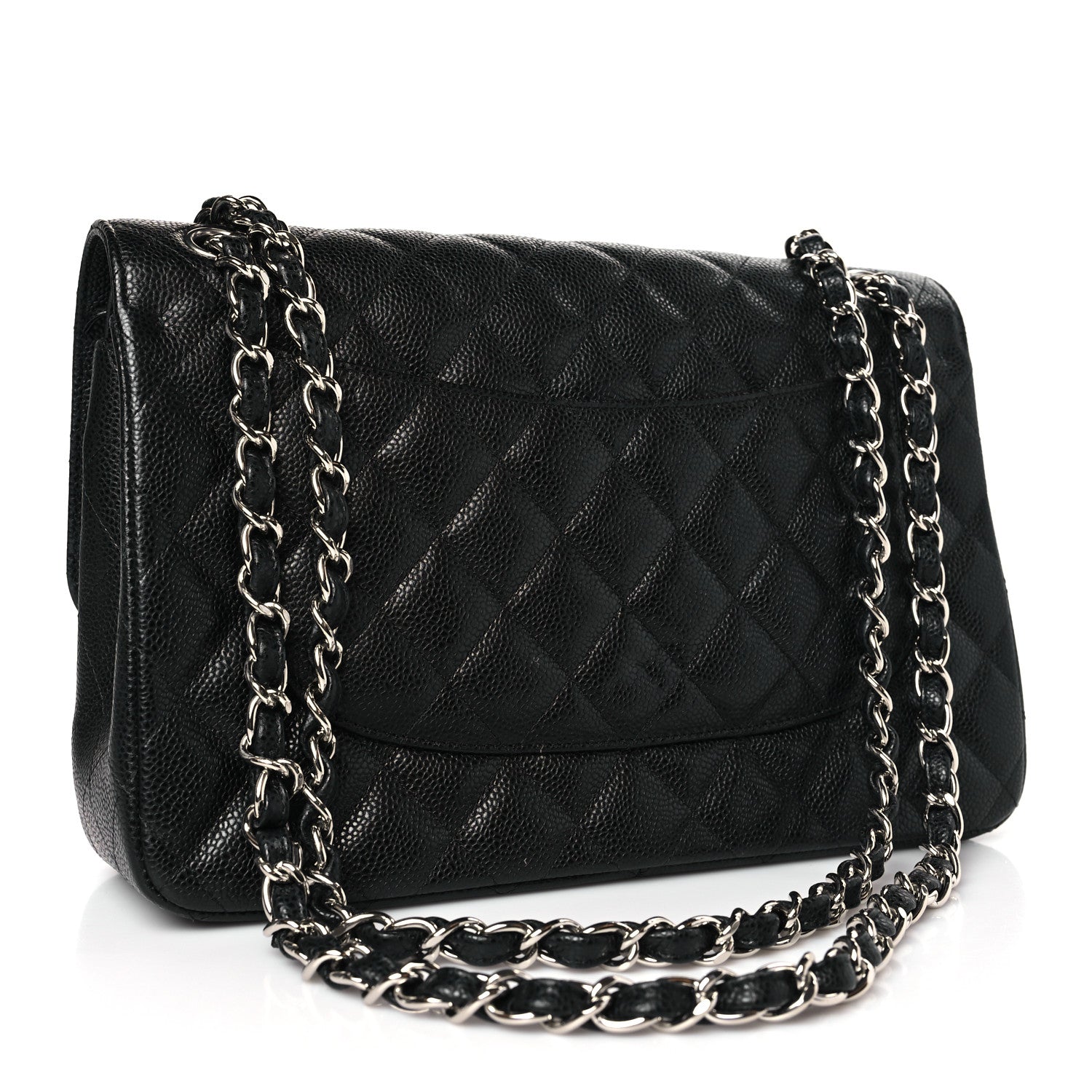 Chanel Caviar Quilted Jumbo Double Flap Black 3 of 9
