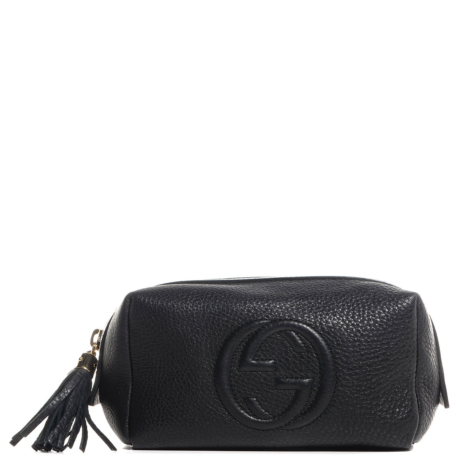 Gucci Pebbled Calfskin Medium Soho Cosmetic Case Black 1 of 8