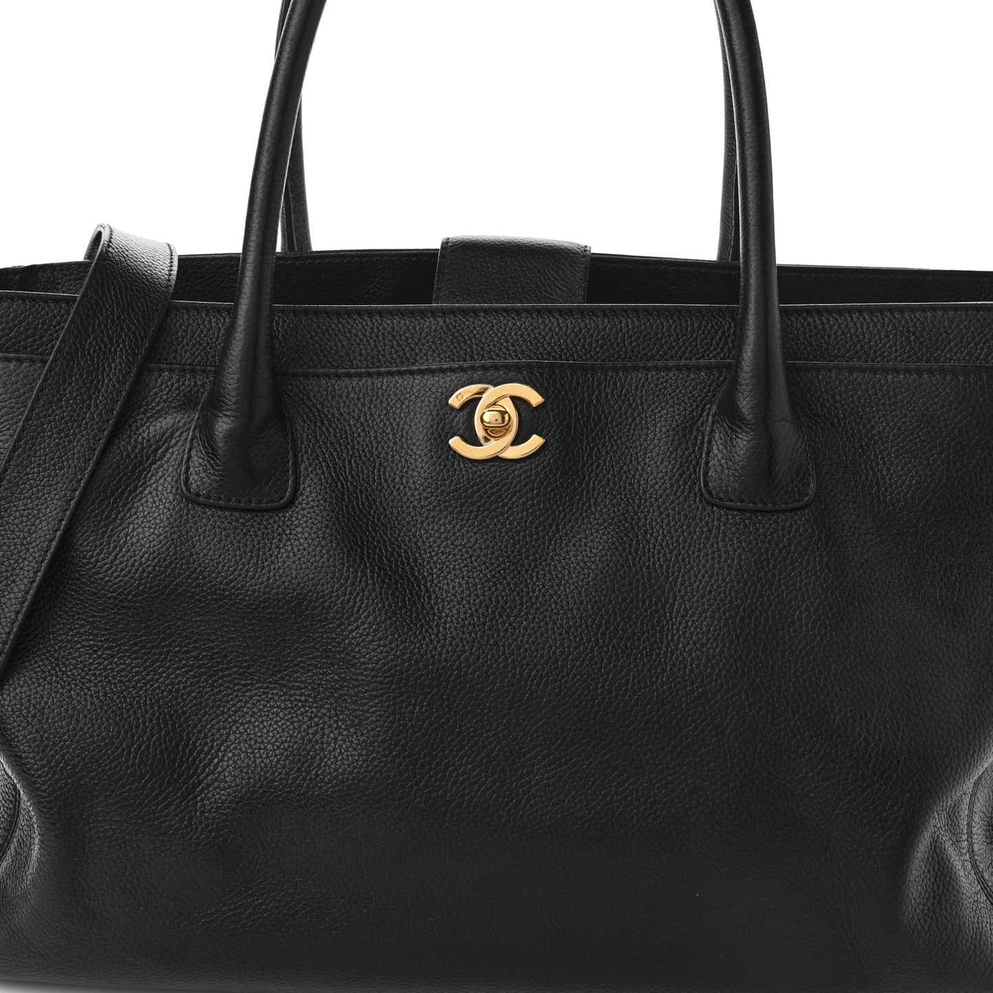 Calfskin Cerf Executive Shopper Tote Brown