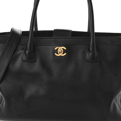 Chanel Calfskin Cerf Executive Shopper Tote Brown 7 of 11