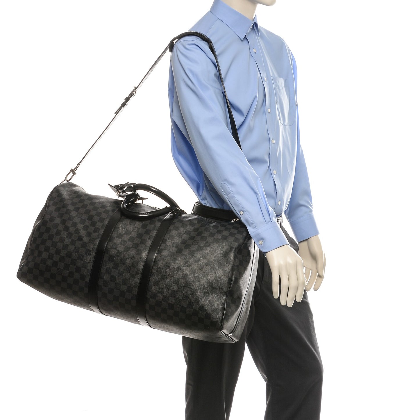 Damier Graphite Keepall Bandouliere 55