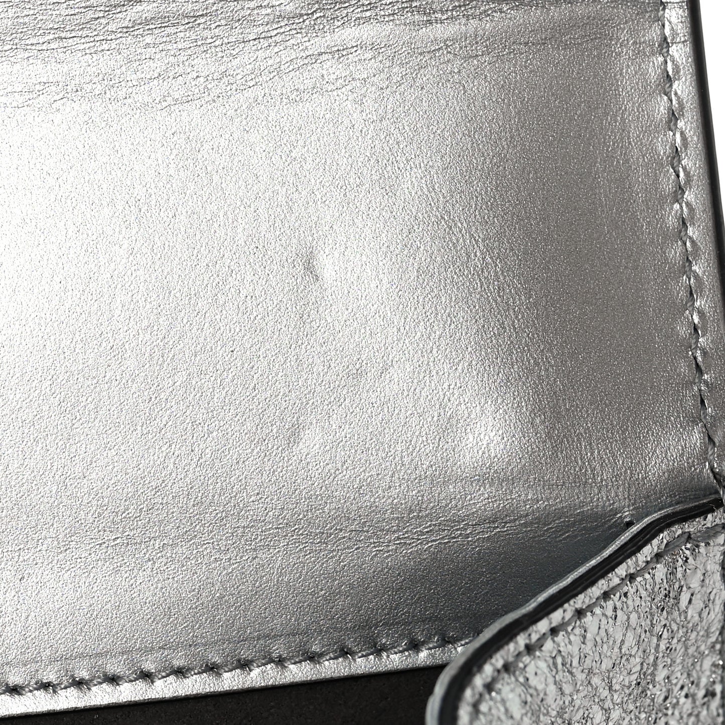 Galassia Small Padlock Shoulder Bag Argento