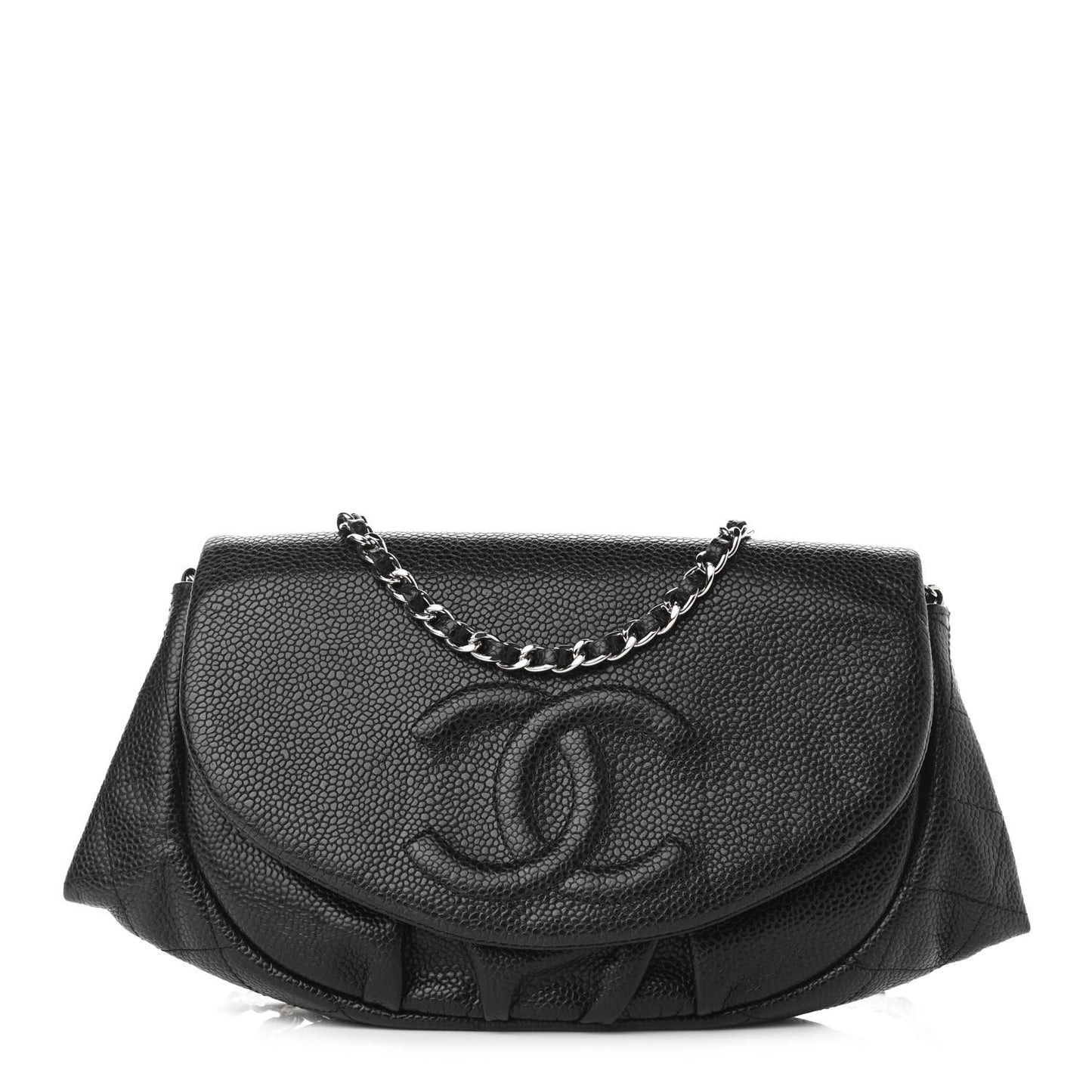 Caviar Half Moon Wallet On Chain WOC Black
