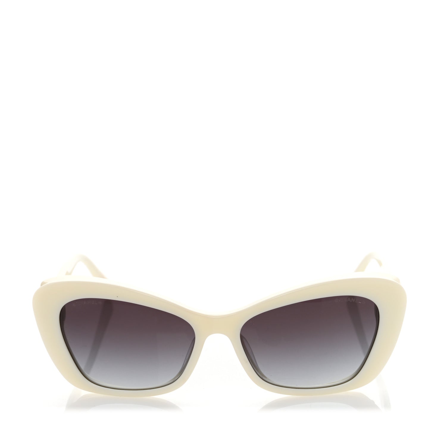 Acetate Pearl Cat Eye CC Sunglasses 5481-H-A White