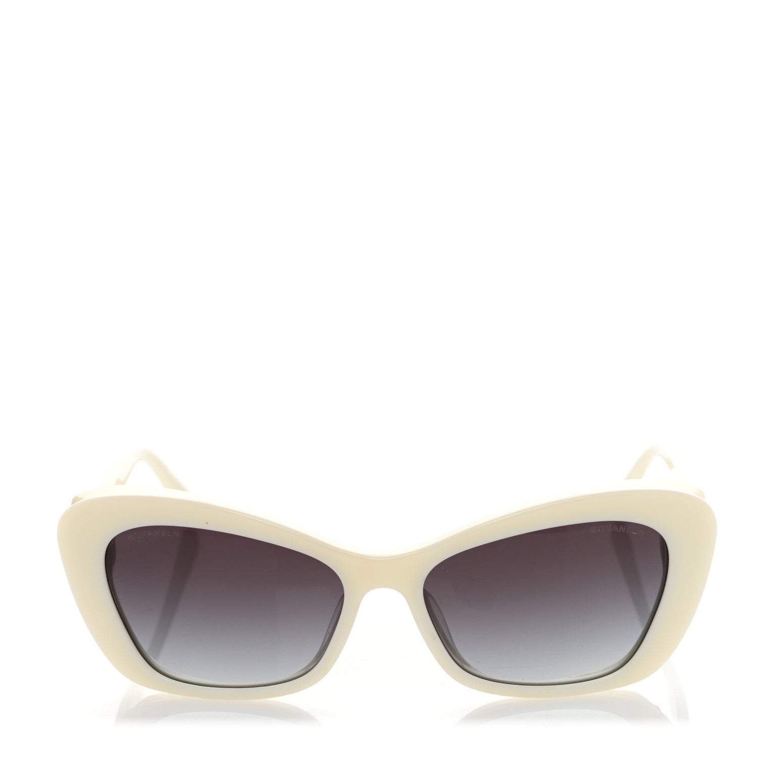 Chanel Acetate Pearl Cat Eye CC Sunglasses 5481-H-A White 2 of 8