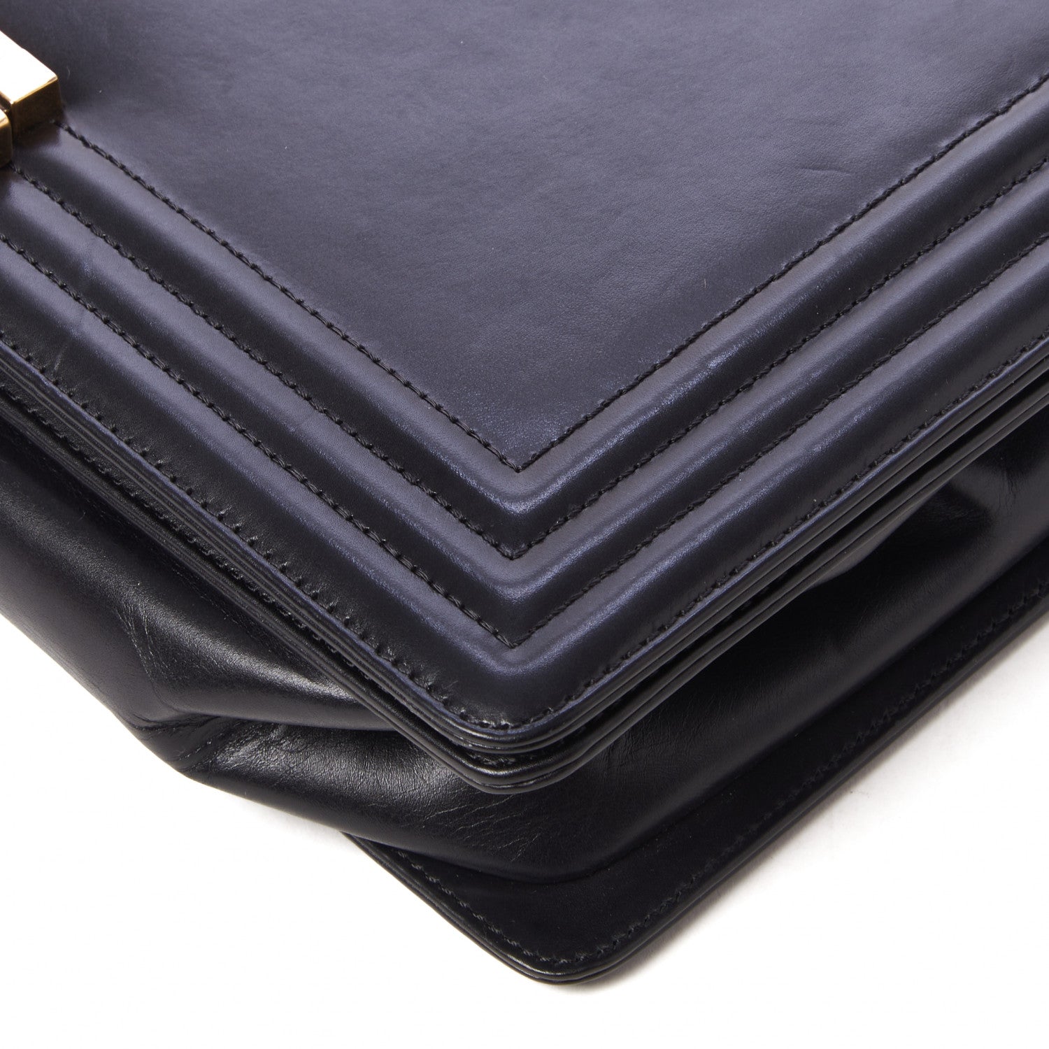 Chanel Glazed Calfskin Large Boy Flap Black 5 of 9