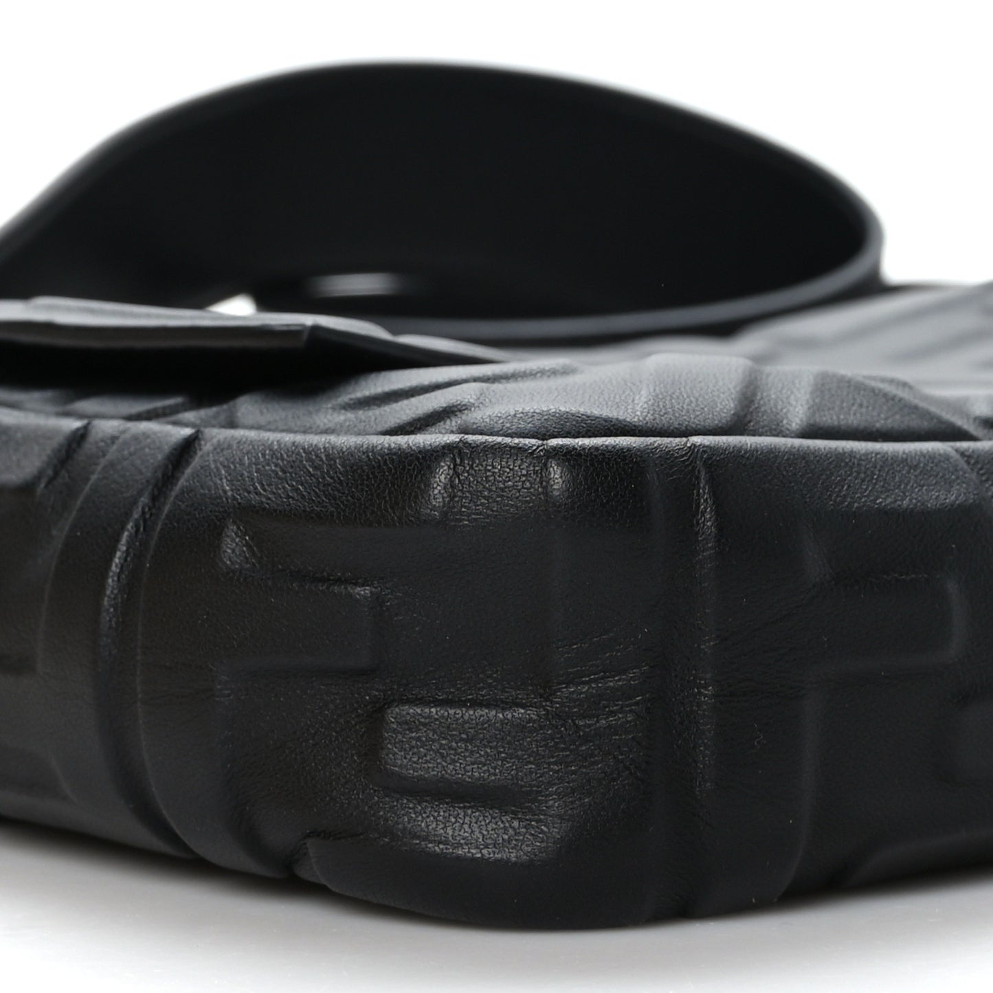 Nappa FF 1974 Embossed Baguette Black