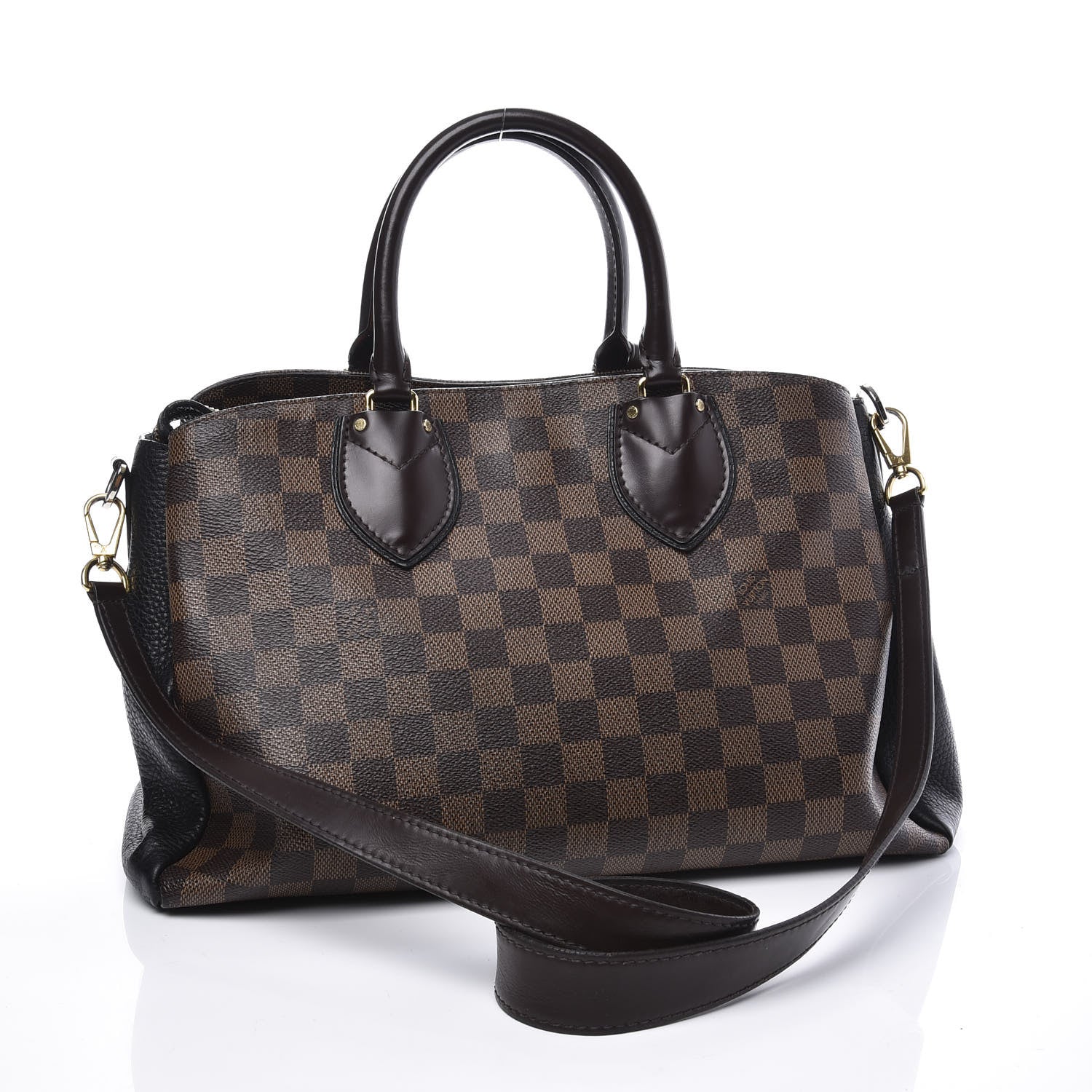 Louis Vuitton Cuir Taurillon Damier Ebene Normandy Black 2 of 10