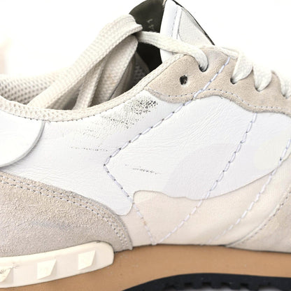 Valentino Garavani Fabric Suede L'Amour Mens Rockrunner Sneakers 41 White 13 of 21