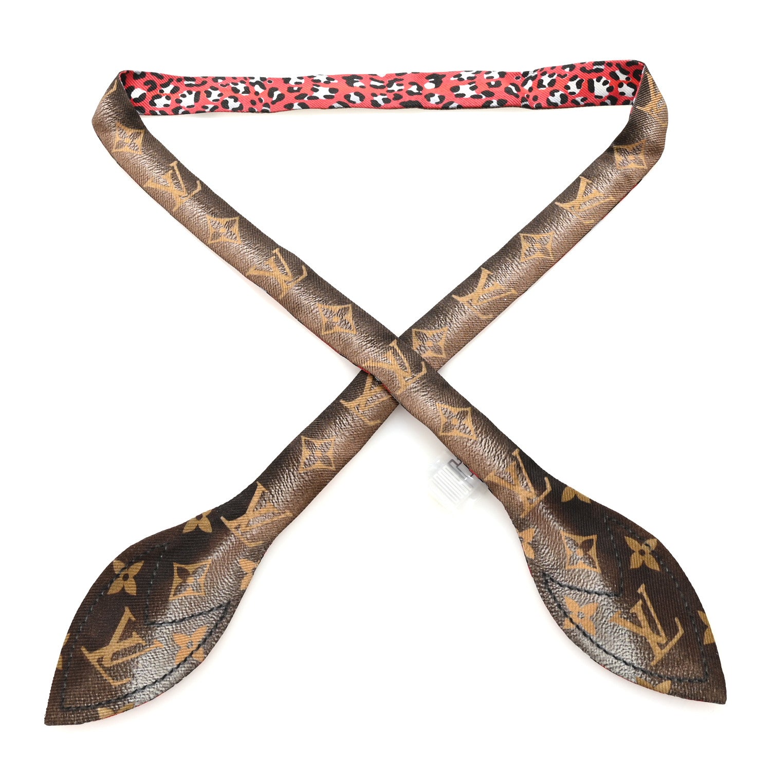 Louis Vuitton Silk Monogram Vuittamins Bandeau 3D Marron 1 of 3