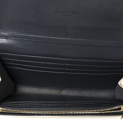 Christian Dior Metallic Patent Micro-Cannage Lady Dior Croisiere Chain Wallet Champagne 6 of 11