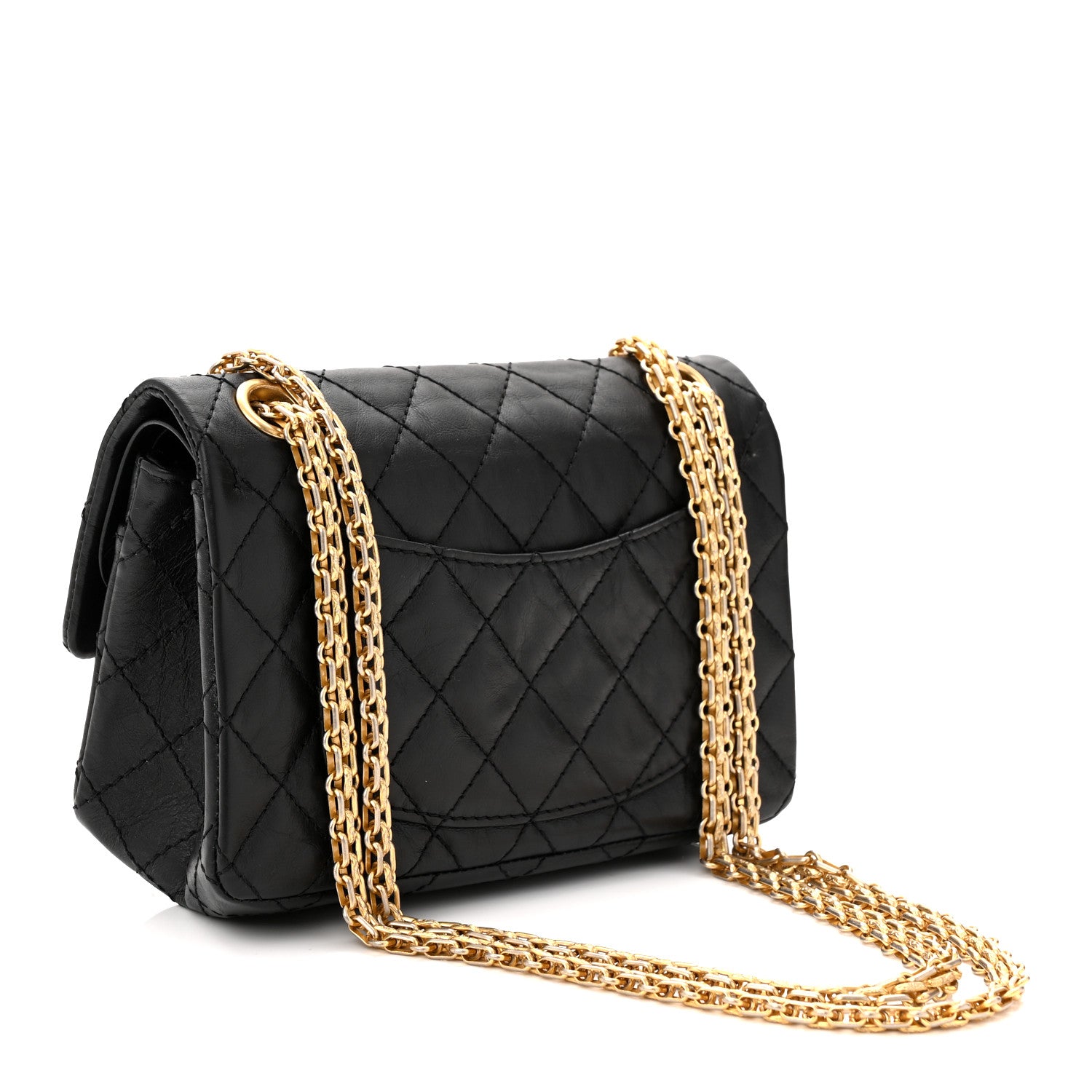 Chanel Aged Calfskin Lucky Charms 2.55 Reissue 224 Flap Black 3 of 10