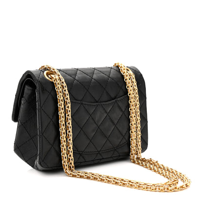 Chanel Aged Calfskin Lucky Charms 2.55 Reissue 224 Flap Black 3 of 10