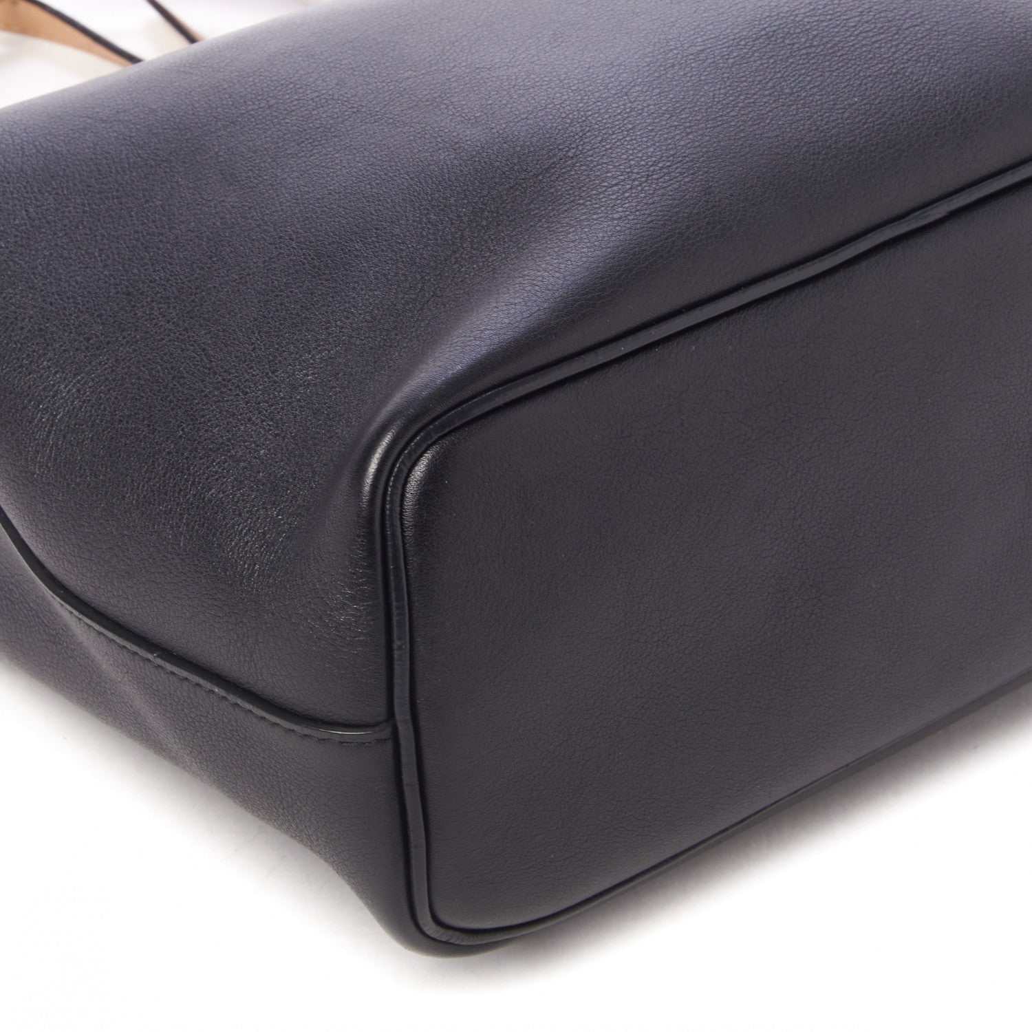Celine Lambskin Small Soft Cube Satchel Black Tan 5 of 8