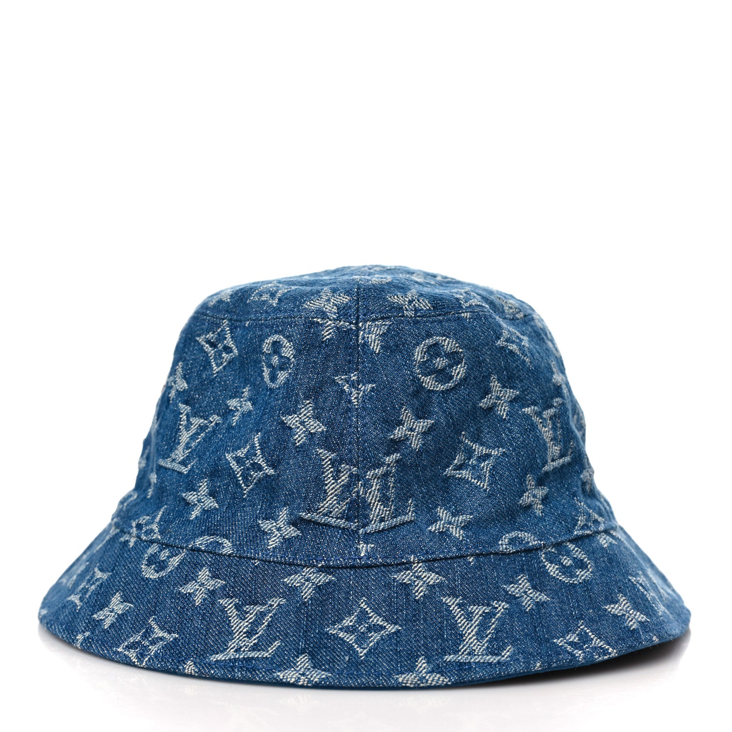 Louis Vuitton Monogram Denim Transformable Bob Bucket Hat 62 Blue 3 of 9