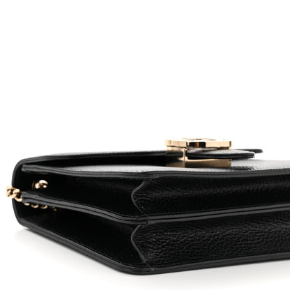 Gucci Dollar Calfskin Small Interlocking G Shoulder Bag Black 9 of 10