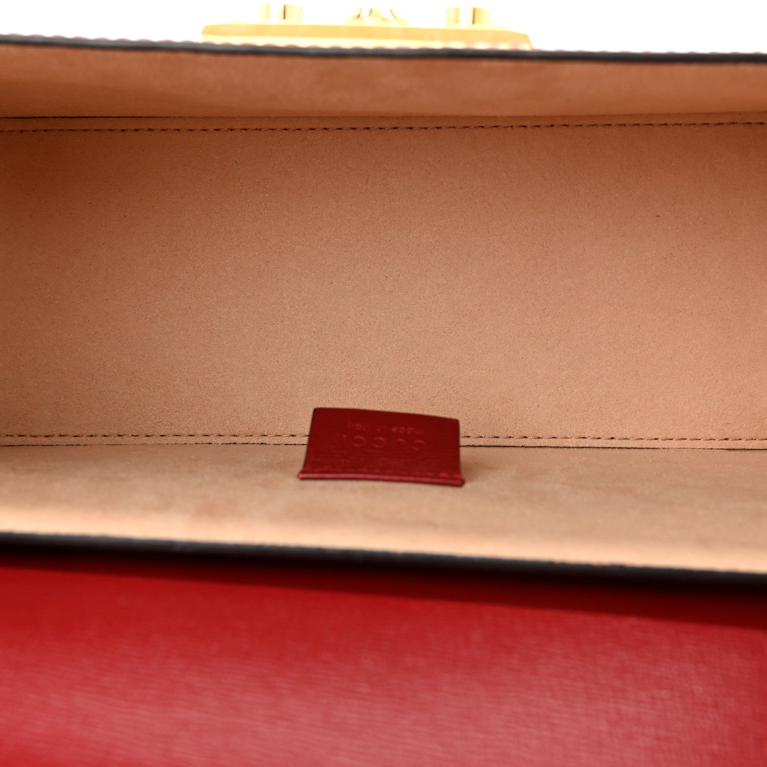 Gucci Azalea Calfskin Small Padlock Bamboo Shoulder Bag Romantic