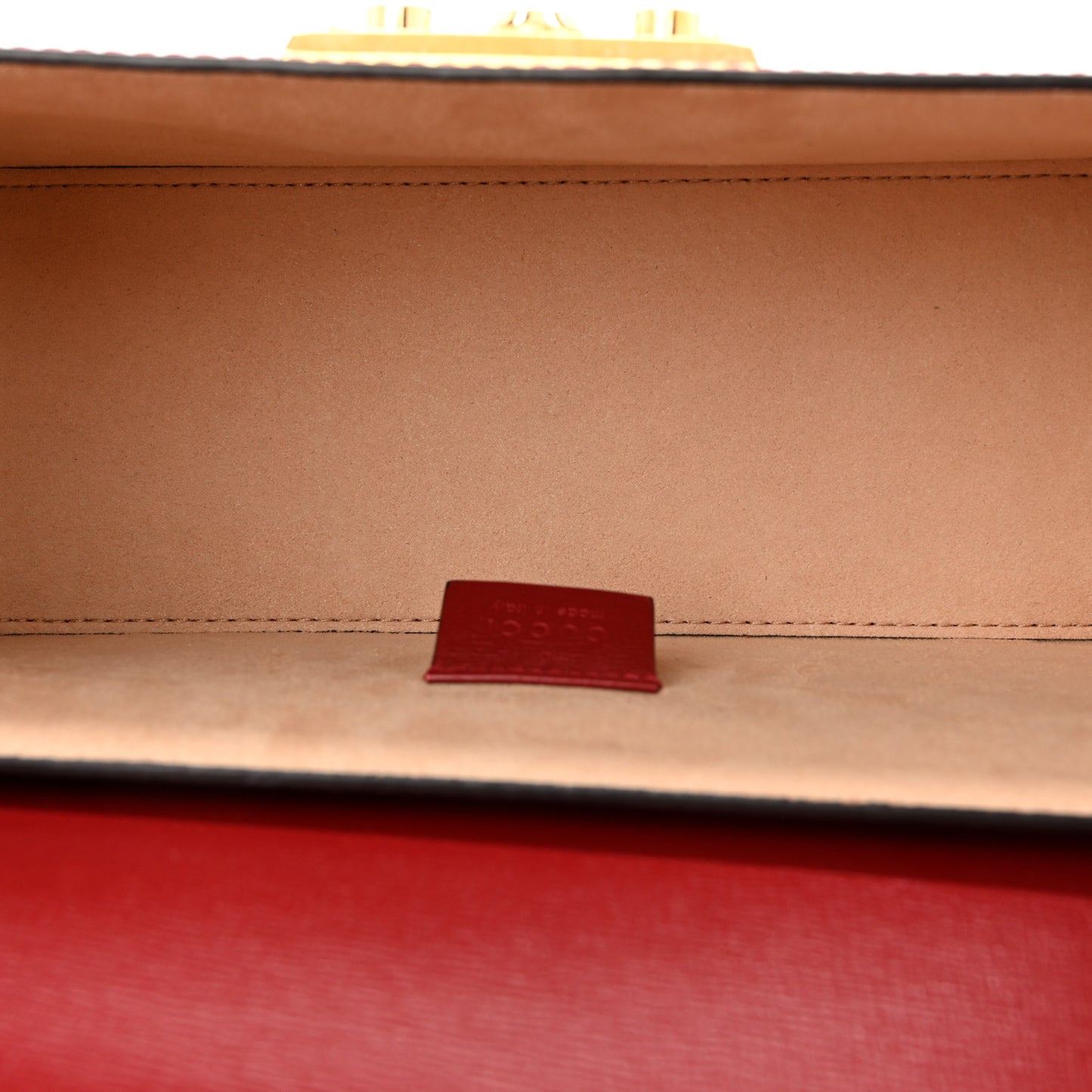 Azalea Calfskin Small Padlock Bamboo Shoulder Bag Romantic Cerise