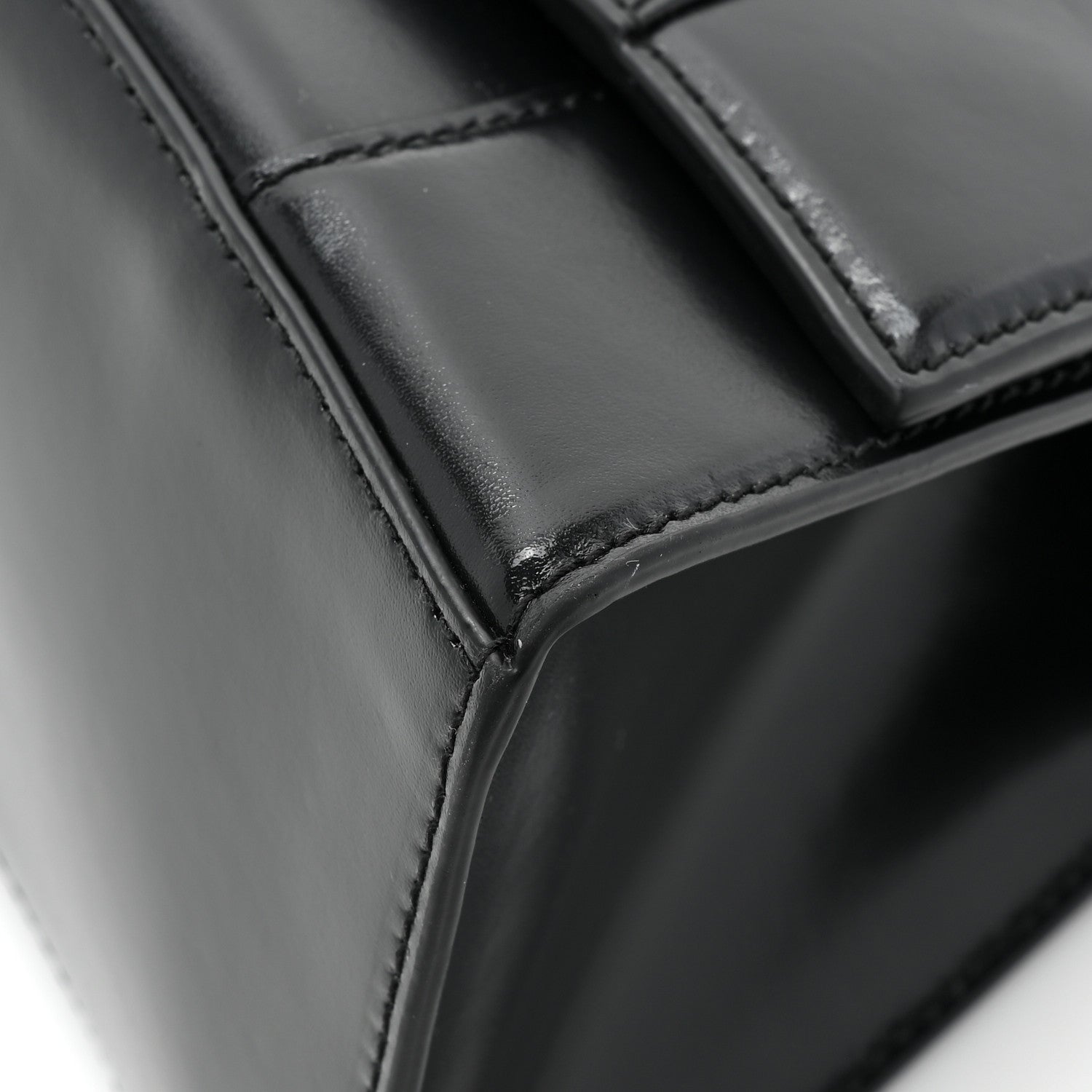 Balenciaga Shiny Box Calfskin Small Hourglass Top Handle Bag Black 13 of 15