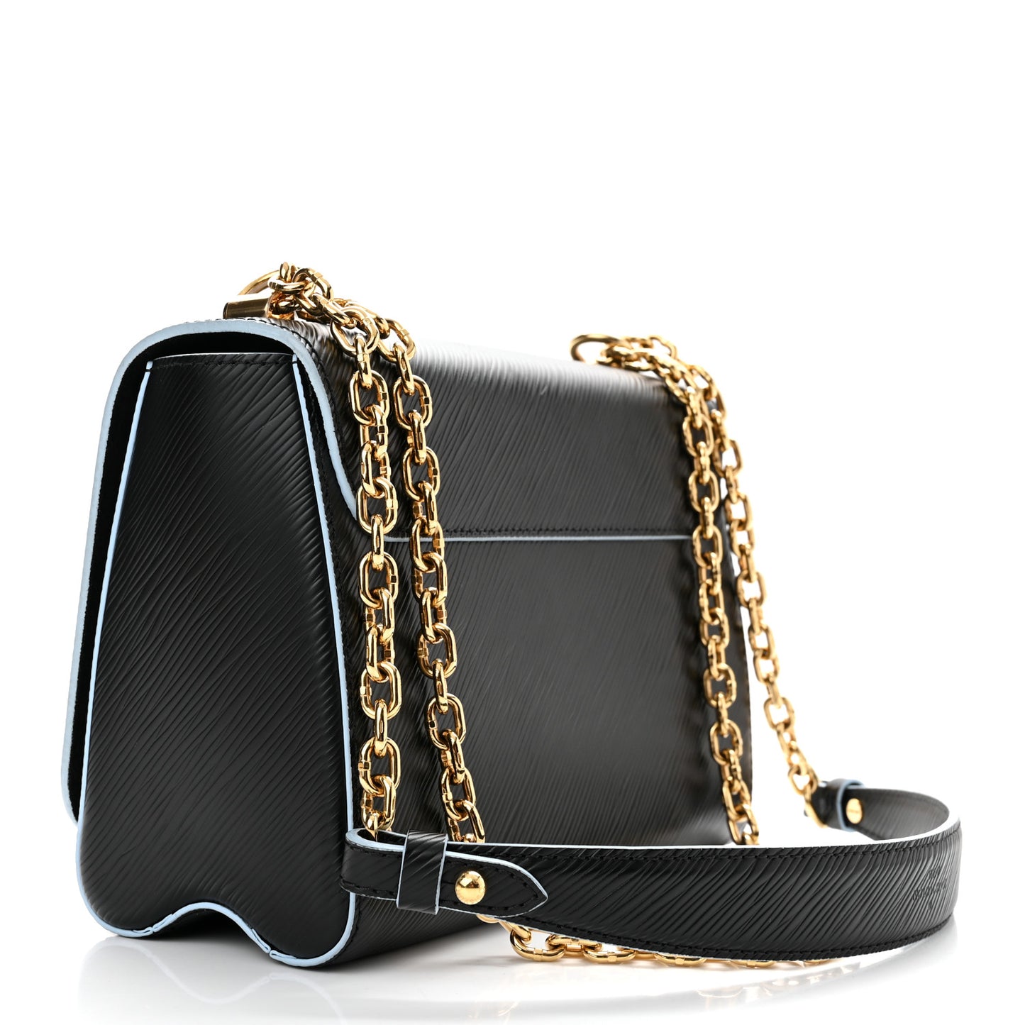 Epi Blooming Flowers Twist Shoulder Bag MM Black