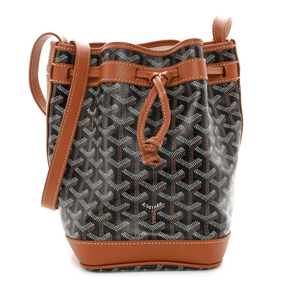 Goyard Goyardine Petit Flot Bucket Bag PM Black Gold 1 of 10