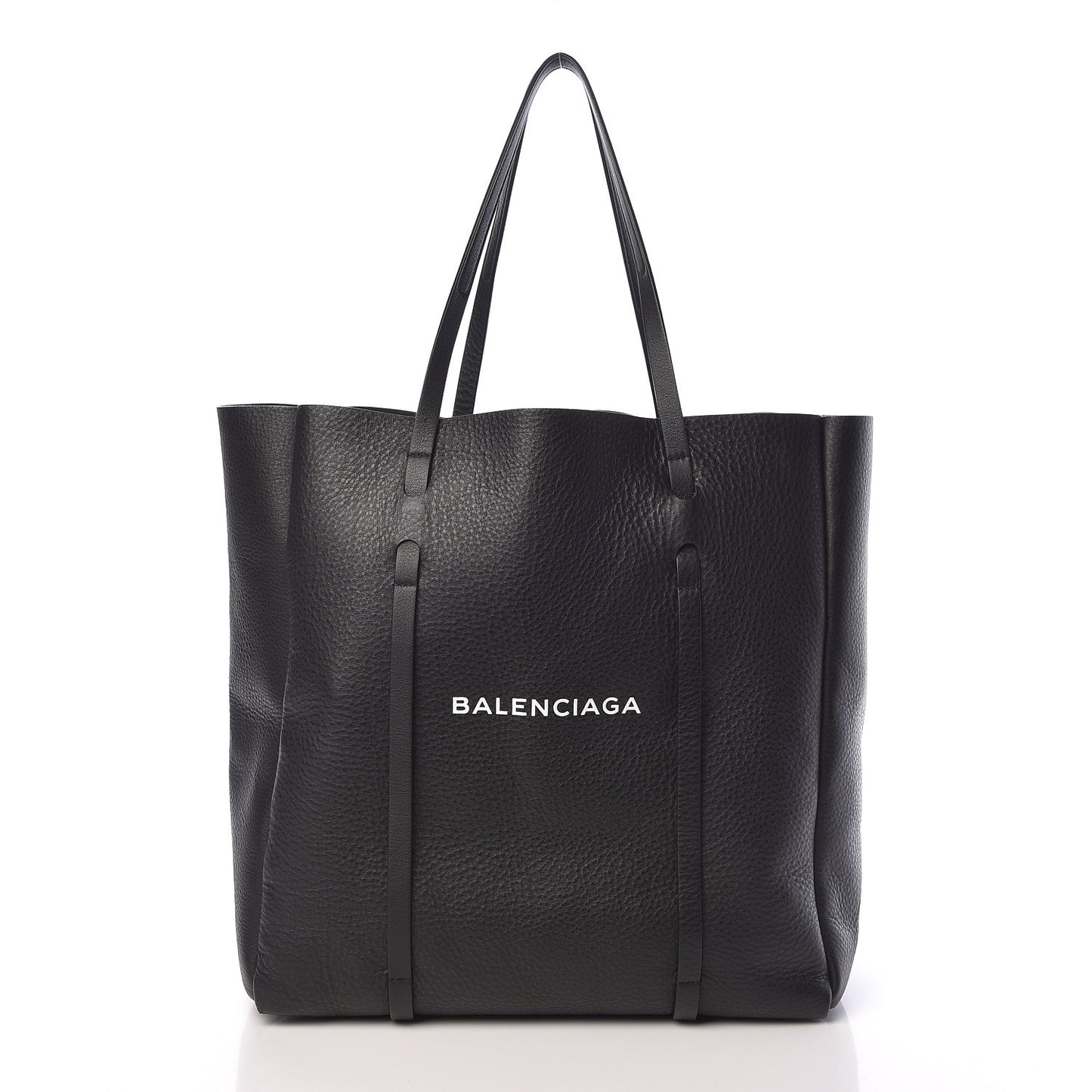 Pebbled Calfskin Medium Everyday Tote Black