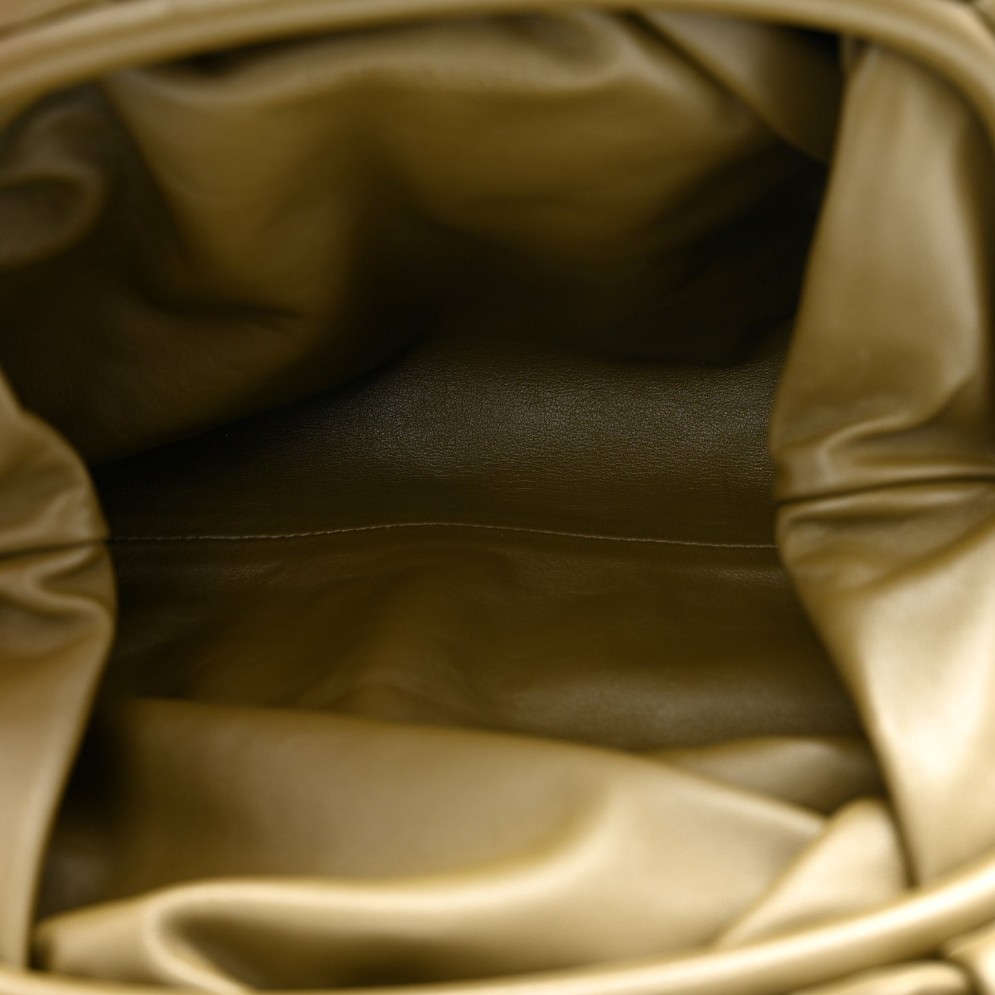 Smooth Butter Calf The Pouch Oversized Clutch Kaki Fondent