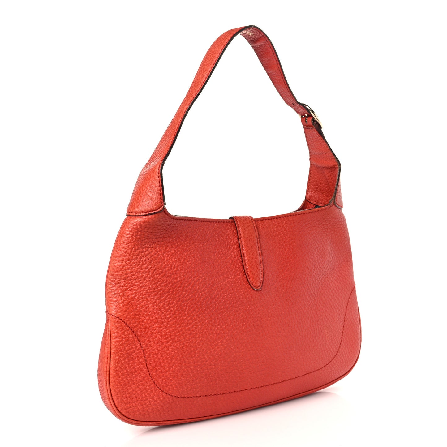 Calfskin Small Jackie O Hobo Dark Orange