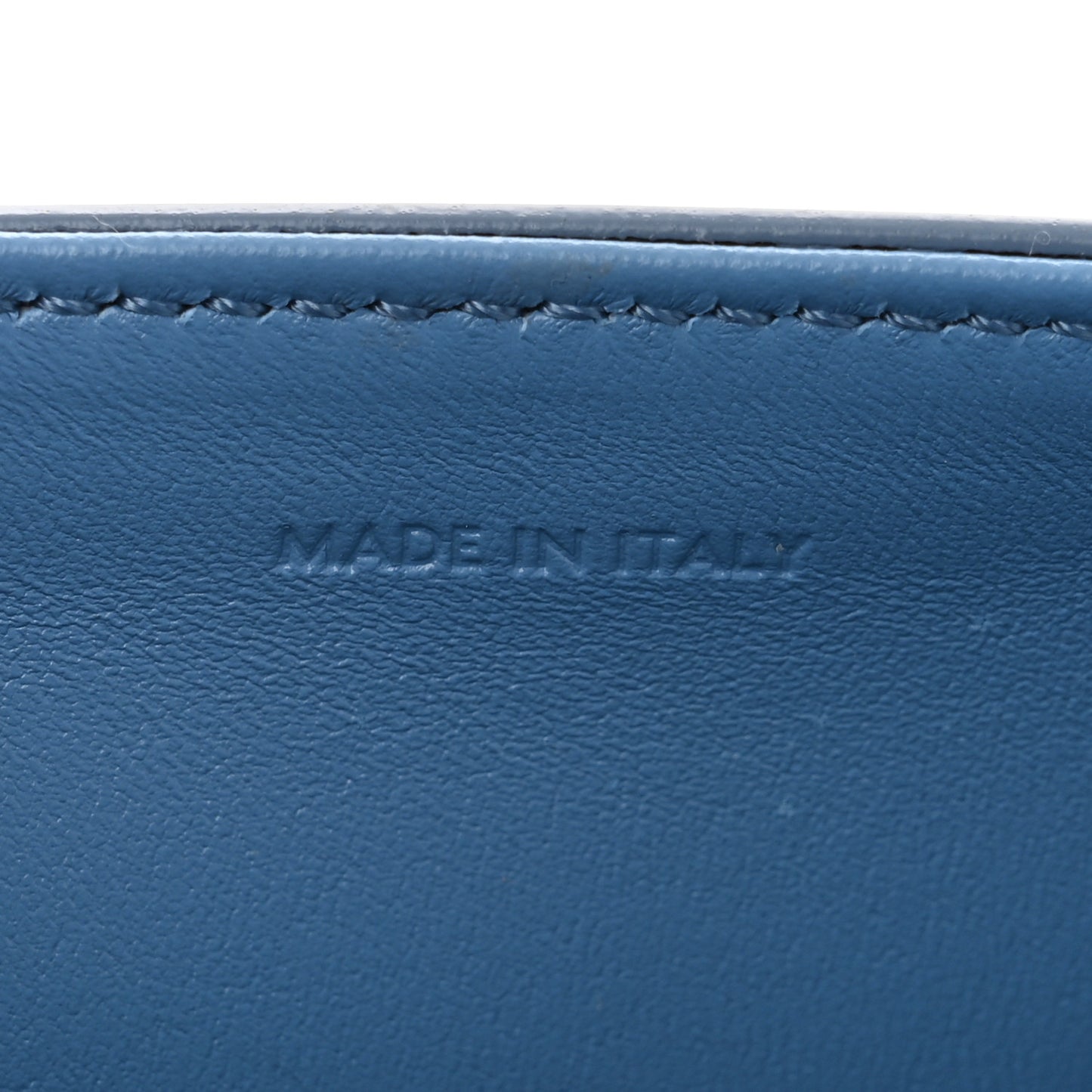 Shiny Calfskin Teen Triomphe Azure