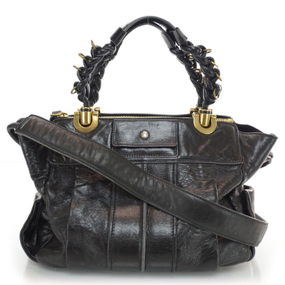Chloe Leather Heloise Satchel Black 1 of 8