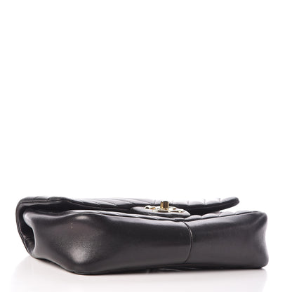 Chanel Lambskin Chevron Quilted Small Single Flap Black 5 of 15