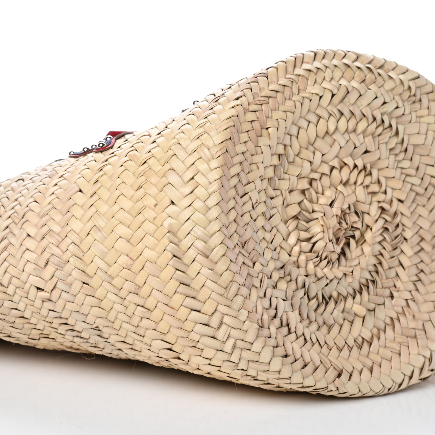 Woven Raffia Kendra Logo Tote Multicolor