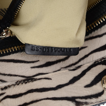 Valentino Garavani Zebra Print Calf Hair Rockstud Double Handle Tote 7 of 9