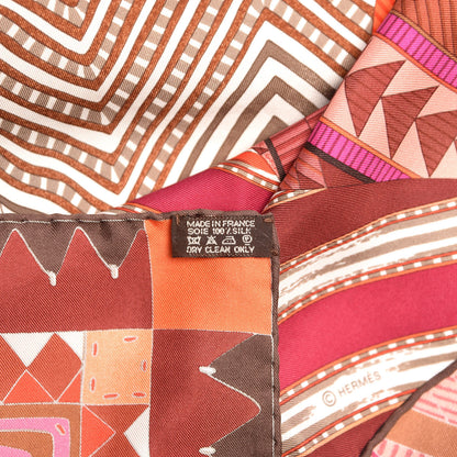 Hermes Silk Coupons Indiens Scarf 90 3 of 6