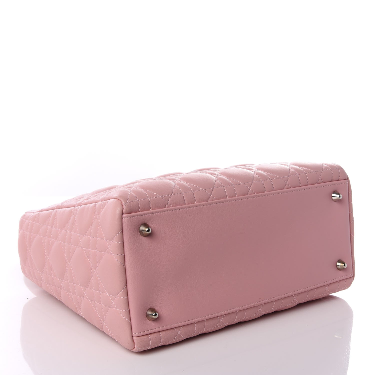 Christian Dior Lambskin Cannage Medium Lady Dior Light Pink 3 of 8