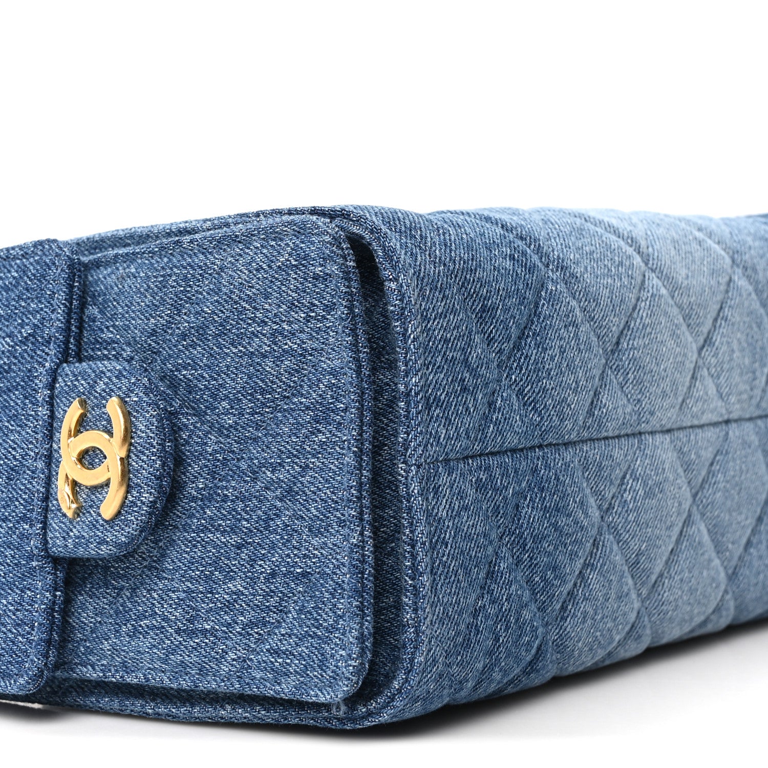 Chanel Washed Denim Quilted Mini Chanel 25 Handbag Blue 1816464
