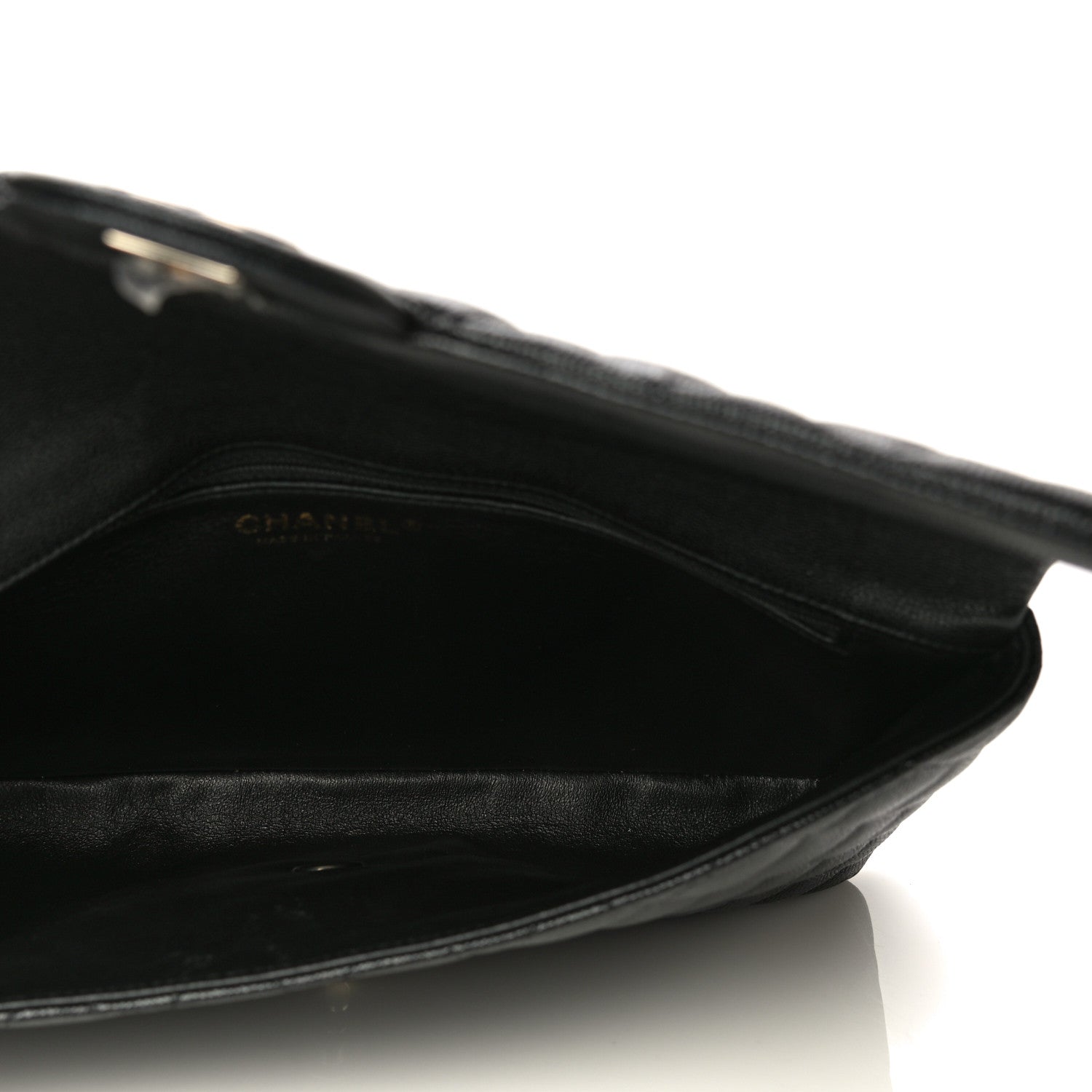 Chanel Caviar Quilted Flap Clutch Black 5 of 13