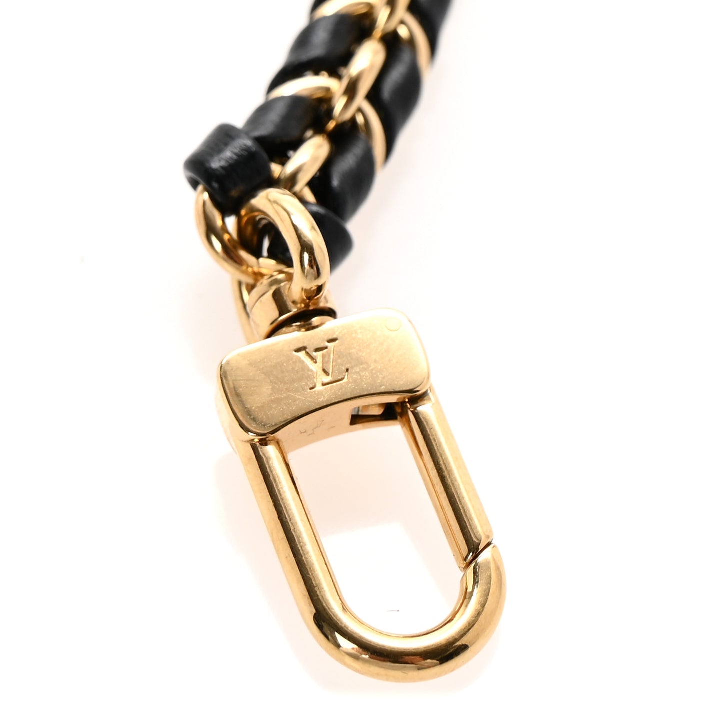 Calfskin Multi Pochette Chain Shoulder Strap Black Gold