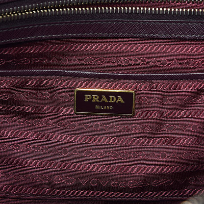 Prada Saffiano Large Galleria Double Zip Tote Granato 6 of 20